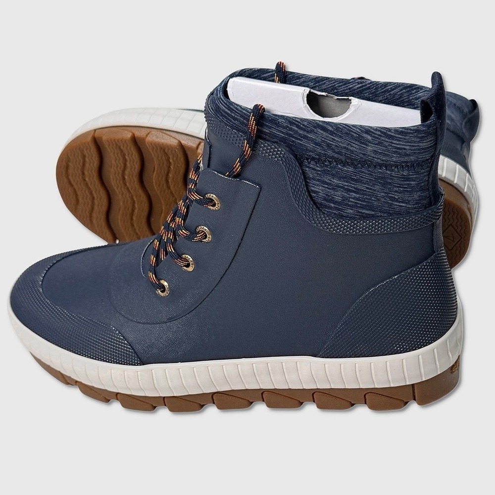 Sperry Torrent Lace Up Rubber Boots - NEW Womens Size 8‎ Navy - #49158-DSK